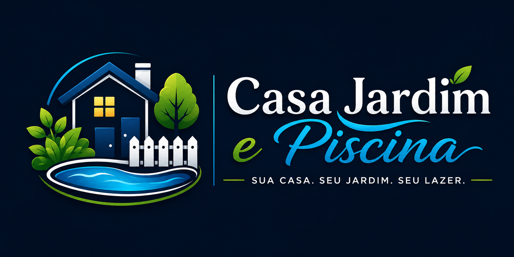 Casa, Jardim e Piscina