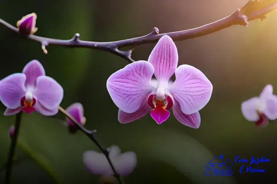 orquídeas que florescem no inverno